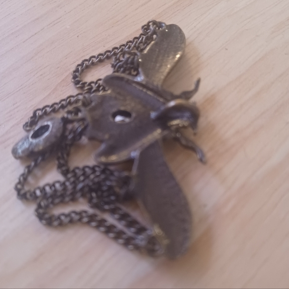 ANTIQUE SCARAB BEETLE PENDANT WITH JEWELS - Picture 3 of 5